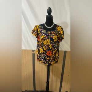 St. John's Bay Multicolor Floral Blouse